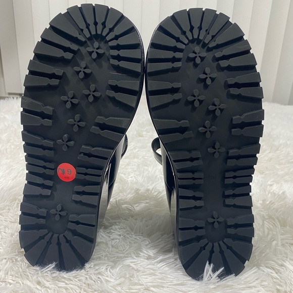 DOLLS KILL x THE GRAVE GIRLS Patent Platform Mary Janes Shoes Bat Buckle Black 6 - Picture 6 of 8